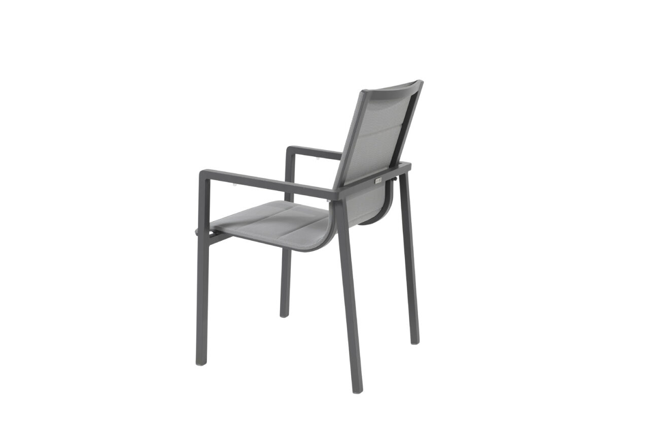 Taste Bari Dining Chair Stackable - Matt Carbon